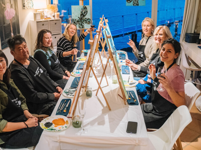 3 Reasons Why Wine and Paint in NYC Will Leave You Smiling
